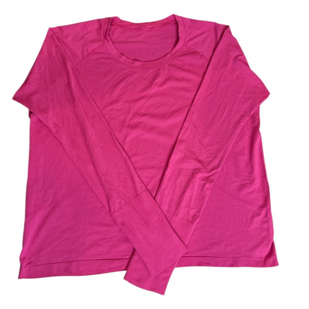 Lululemon Swiftly Tech Long Sleeve Shirt Sonic Pink Women's SZ 18